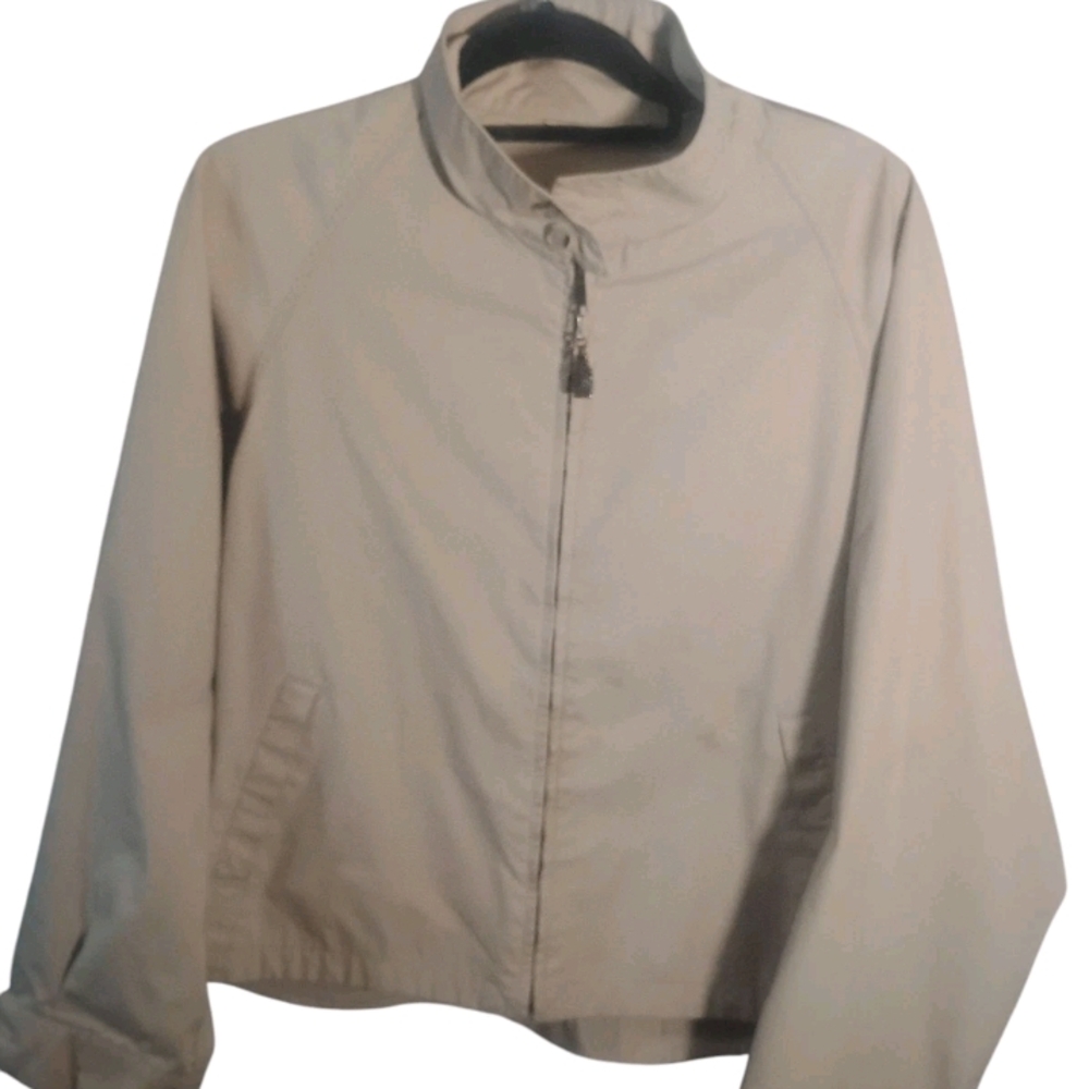 London Fog Beige Khaki Jacket Size 44 Made In The U.S.A.